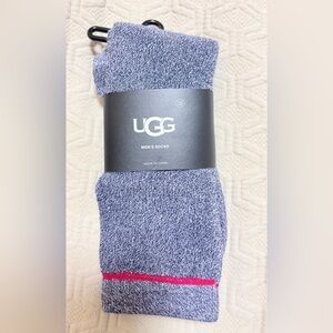 UGG Men's Marled Navy Blue Socks One Size